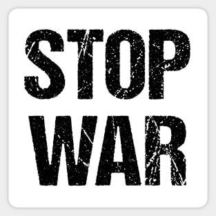 Stop War (black letters) Sticker